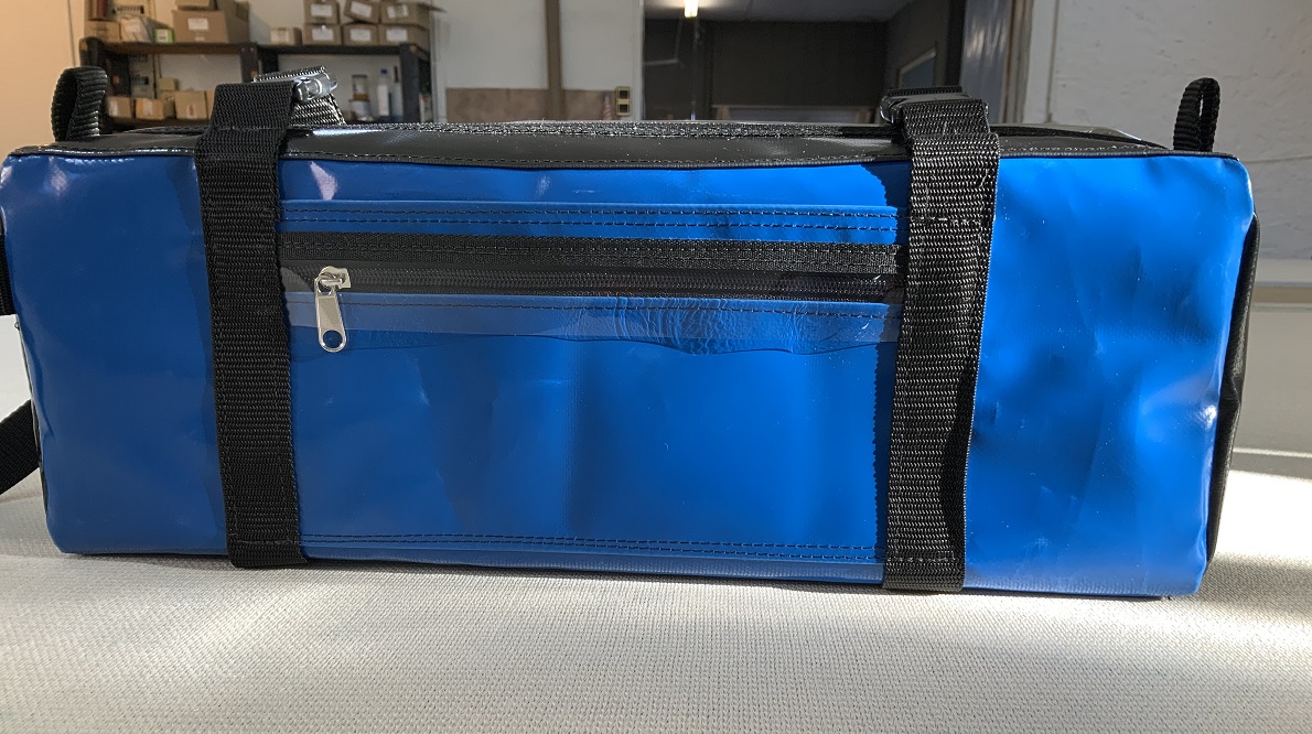 Handgerfertige Blaute Reisetasche